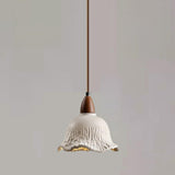 Modern Conical Gray Wooden Concrete Pendant Lights Image - 4