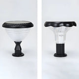 Modern Conical Solar-Powered Outdoor Garden Post Light Image - 11