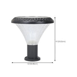 Modern Conical Solar-Powered Outdoor Garden Post Light Image - 22