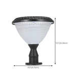 Modern Conical Solar-Powered Outdoor Garden Post Light Image - 26