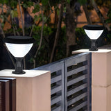 Modern Conical Solar-Powered Outdoor Garden Post Light Image - 6