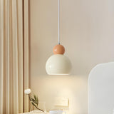 Modern Cream Dome Metal Multiple Lights Pendant Light Image - 13