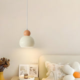 Modern Cream Dome Metal Multiple Lights Pendant Light Image - 14