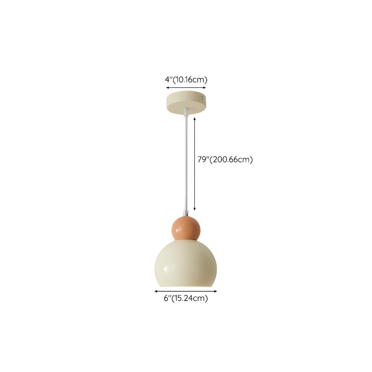 Modern Cream Dome Metal Multiple Lights Pendant Light 