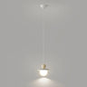 Modern Cream Resin White Globe Bedroom Pendant Light Image - 2