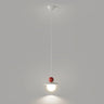 Modern Cream Resin White Globe Bedroom Pendant Light Image - 3