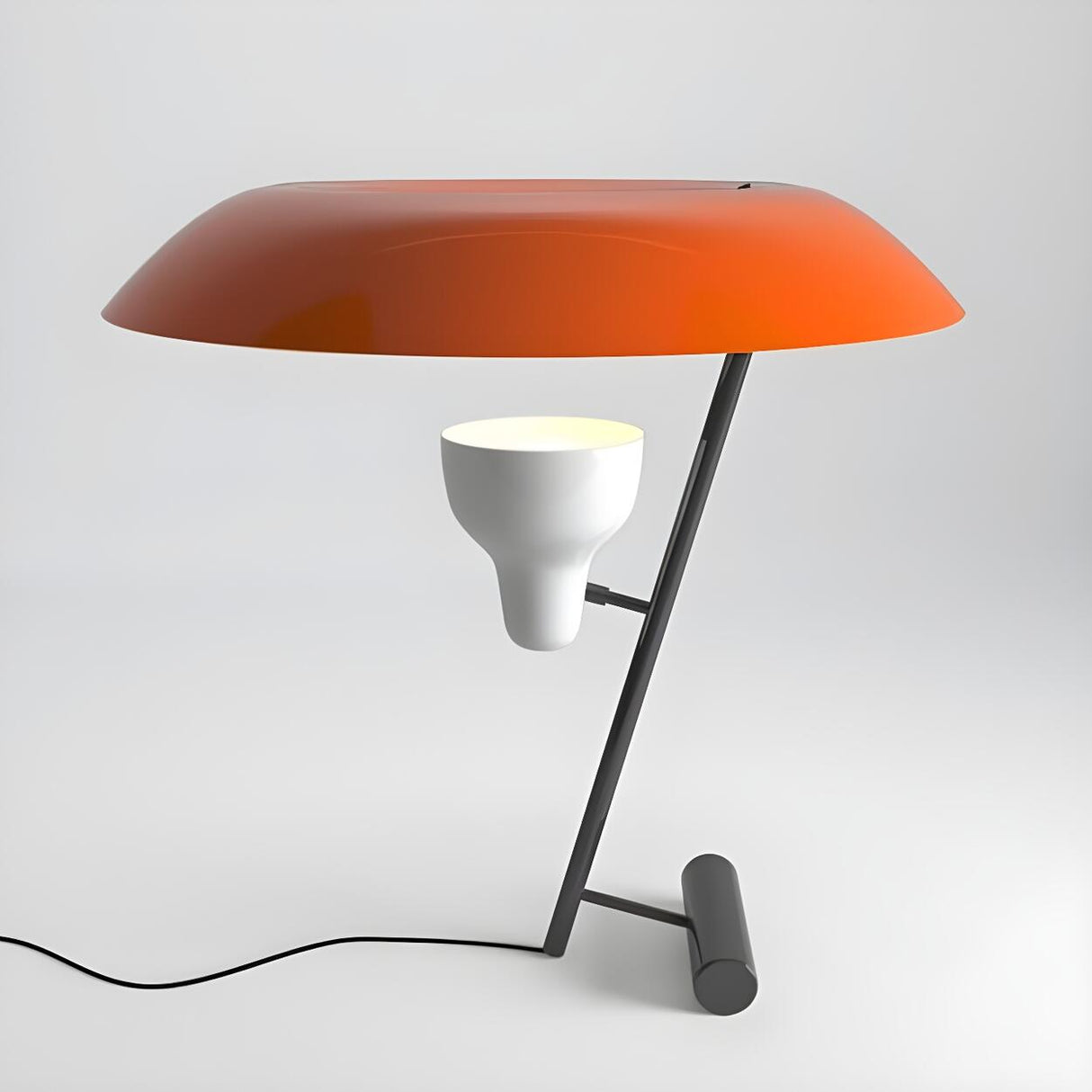 Modern Creative Beach Umbrella Orange LED Table Lamp Image - 6