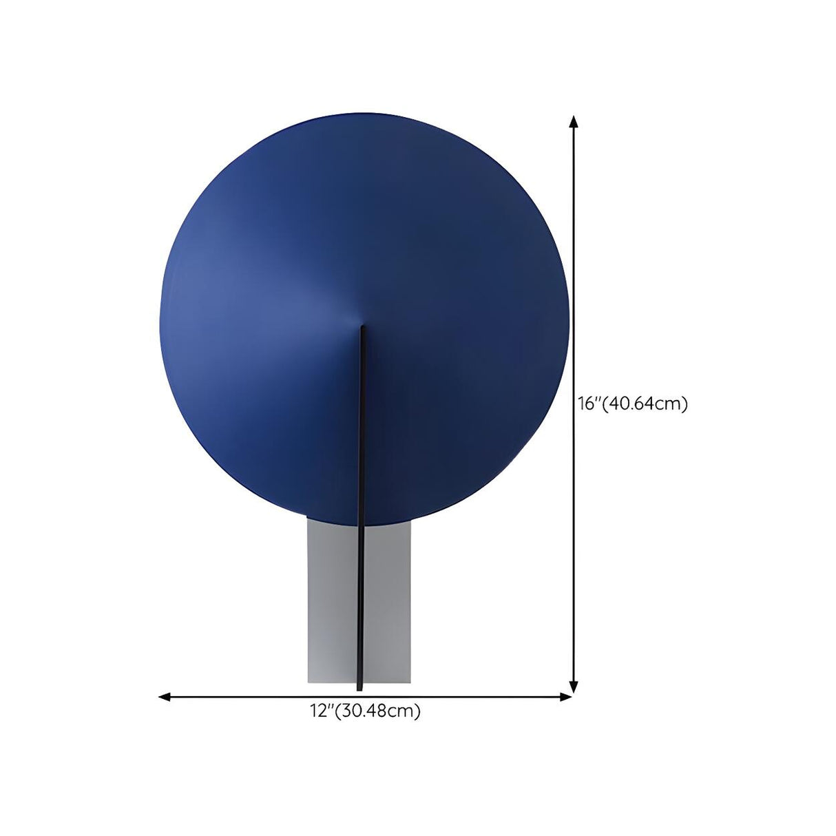 Modern Creative Blue Round Geometric Ambient Table Lamp 