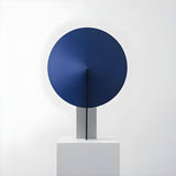 Modern Creative Blue Round Geometric Ambient Table Lamp Image - 4