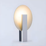 Modern Creative Blue Round Geometric Ambient Table Lamp Image - 9