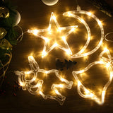 Modern Creative Christmas String Lights with Sucker Image - 12