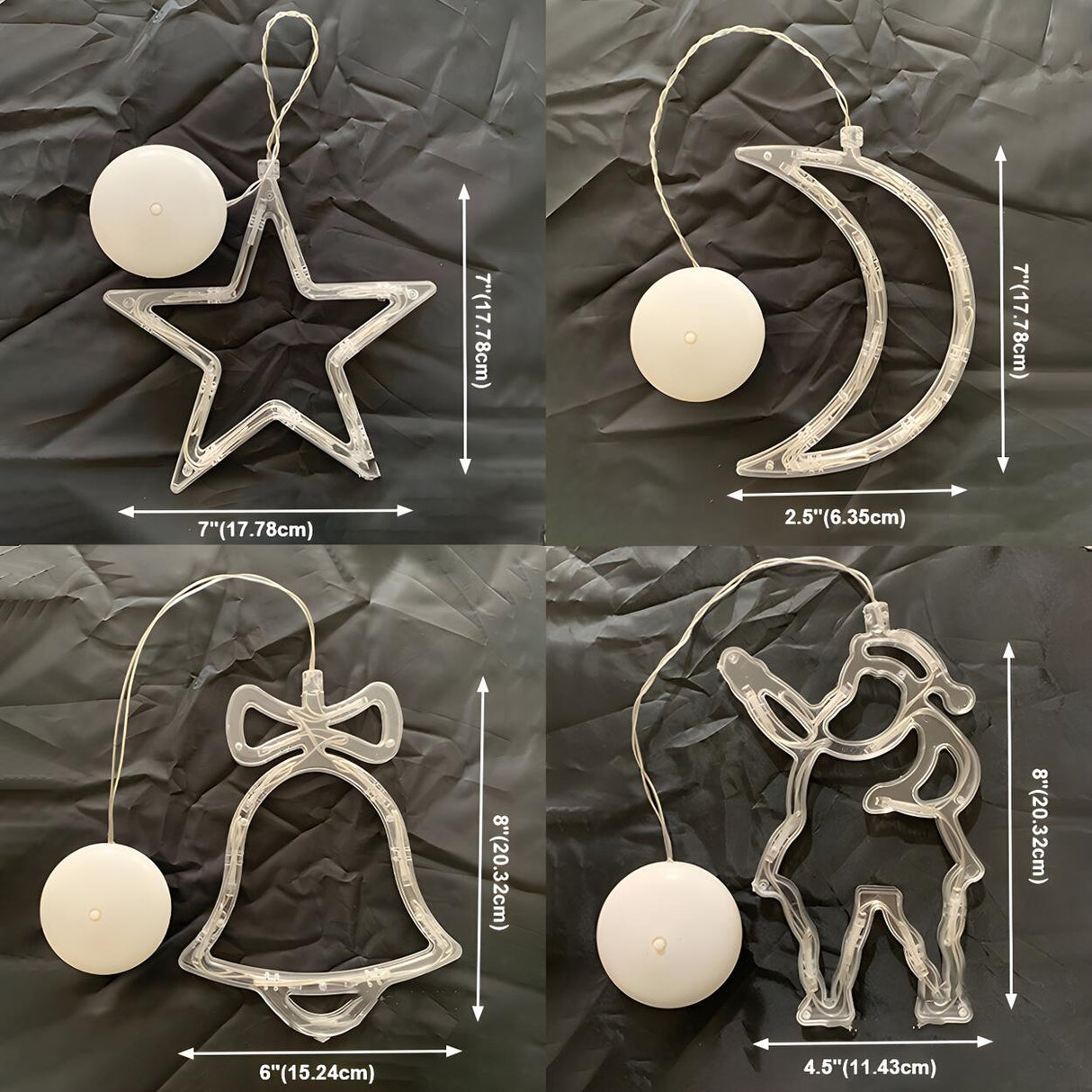 Modern Creative Christmas String Lights with Sucker Image - 6