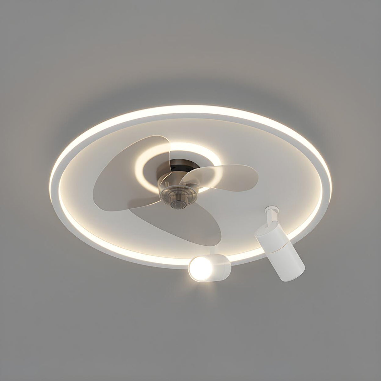 Modern Creative Cloud Multi-Light LED Ceiling Fan Light Image - 10