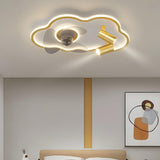 Modern Creative Cloud Multi-Light LED Ceiling Fan Light Image - 18