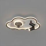 Modern Creative Cloud Multi-Light LED Ceiling Fan Light Image - 2