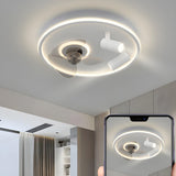 Modern Creative Cloud Multi-Light LED Ceiling Fan Light Image - 21