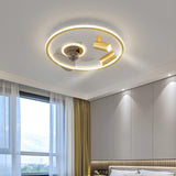 Modern Creative Cloud Multi-Light LED Ceiling Fan Light Image - 5