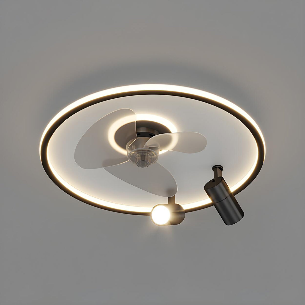 Modern Creative Cloud Multi-Light LED Ceiling Fan Light Image - 7