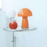 Modern Creative Dome Mushroom Glass Orange Table Lamp Image - 13