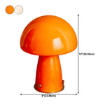 Modern Creative Dome Mushroom Glass Orange Table Lamp Image - 19