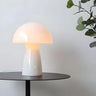 Modern Creative Dome Mushroom Glass Orange Table Lamp Image - 5