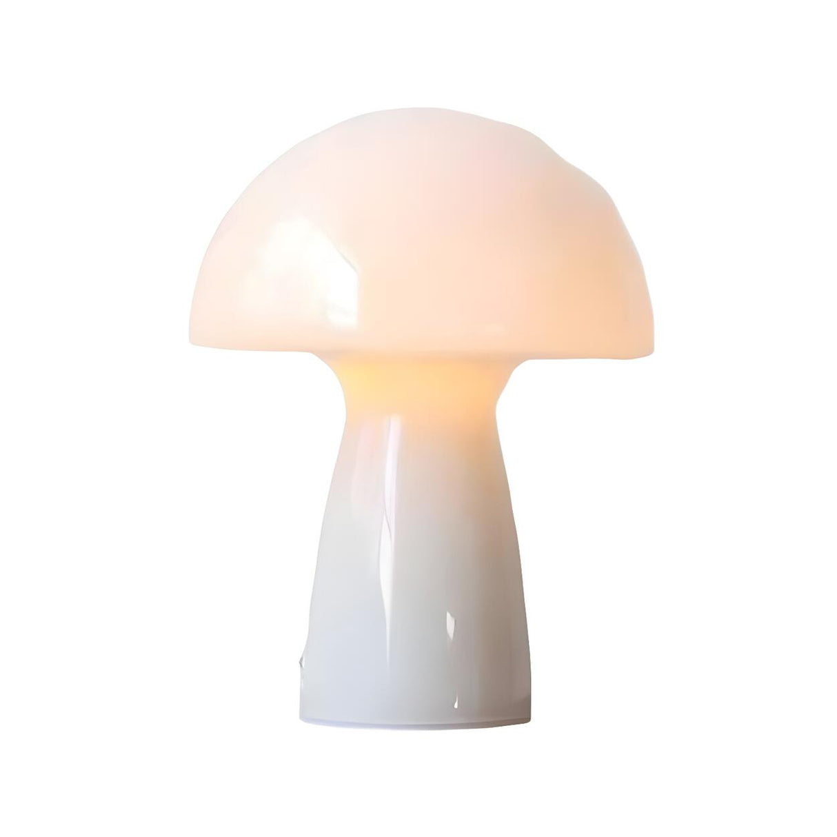 Modern Creative Dome Mushroom Glass Orange Table Lamp Image - 7