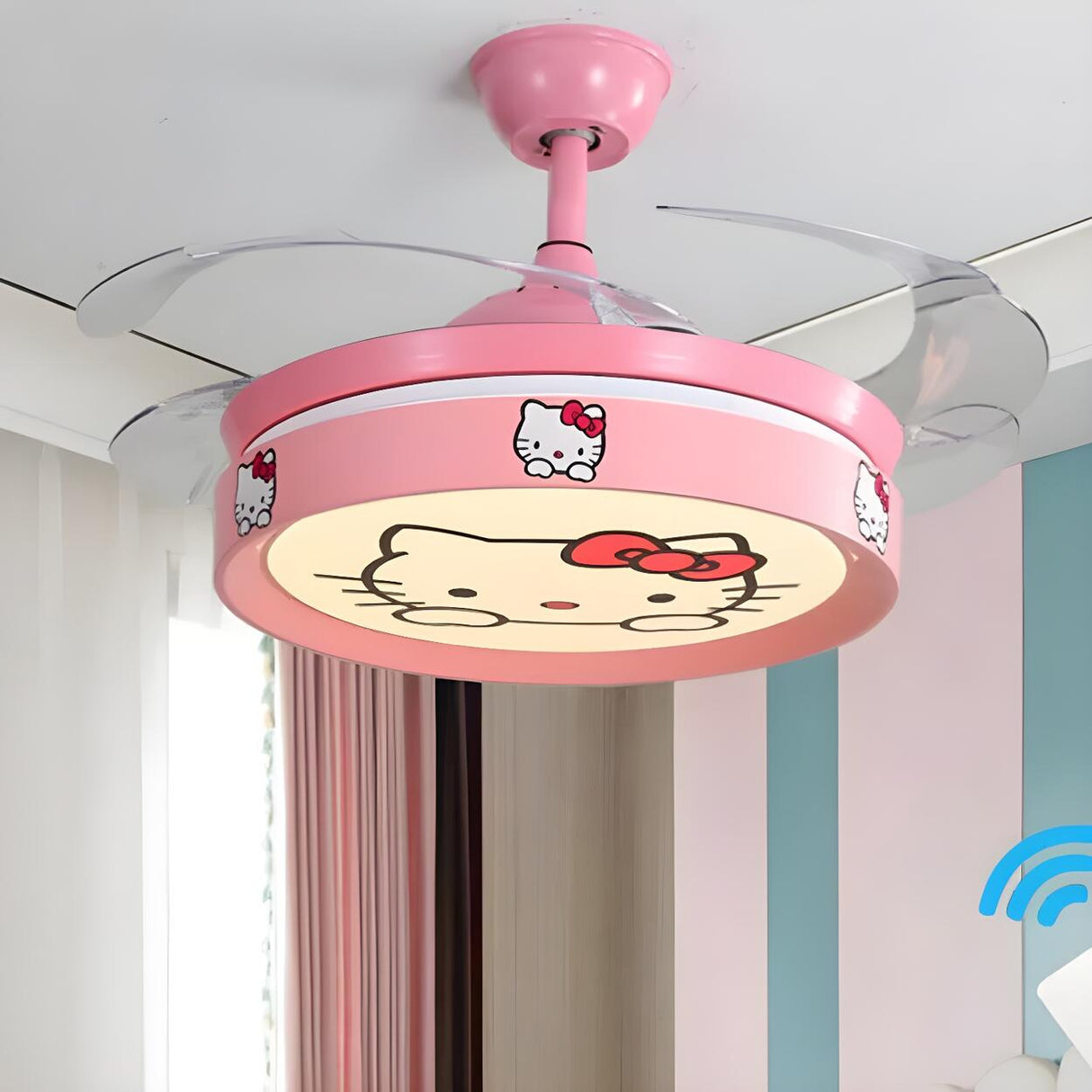 Modern Creative Nautical LED Ceiling Fan with Light Image - 10