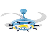 Modern Creative Nautical LED Ceiling Fan with Light Image - 5