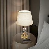 Modern Crystal Ball Base Table Lamp with Rocker Switch Image - 2