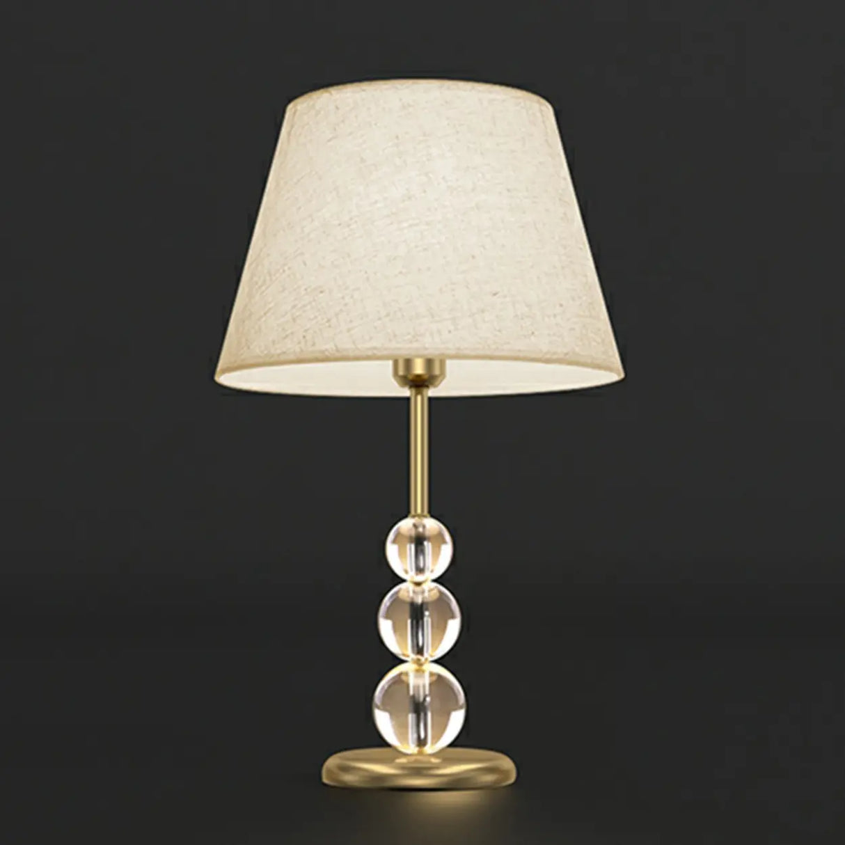 Modern Crystal Ball Base Table Lamp with Rocker Switch Image - 6