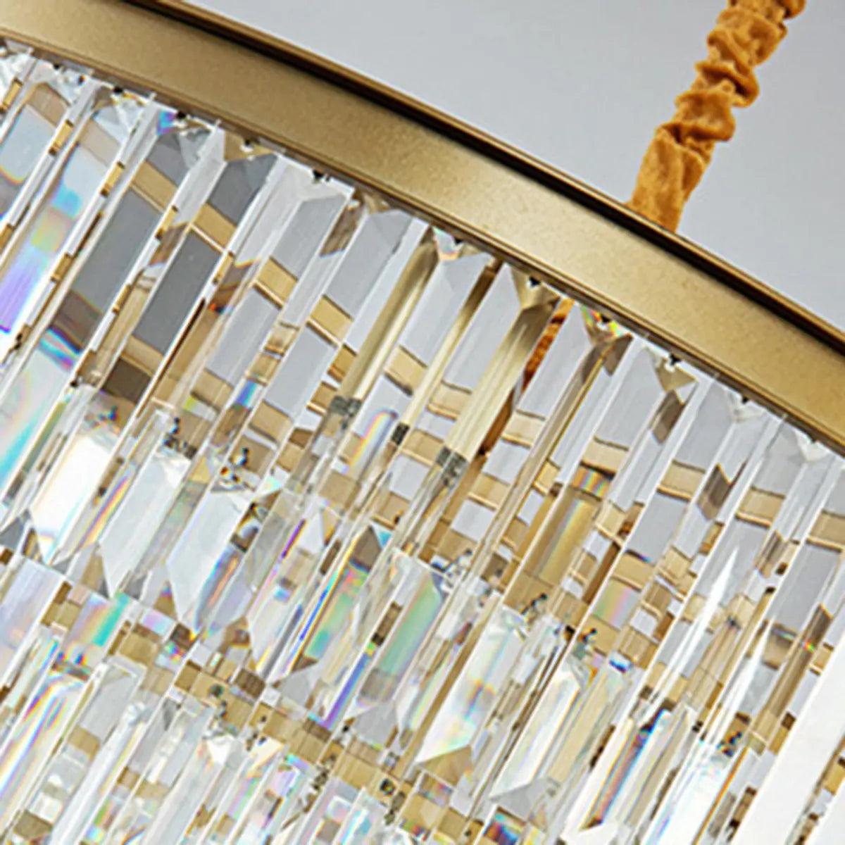 Babylon Tiered Tapered  Crystal Living Room Chandelier Image - 10