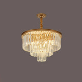 Babylon Tiered Tapered  Crystal Living Room Chandelier Image - 7