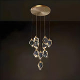 Modern Crystal Cluster String Led Pendant Light  Image - 14