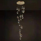 Modern Crystal Cluster String Led Pendant Light  Image - 15