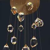 Modern Crystal Cluster String Led Pendant Light  Image - 19