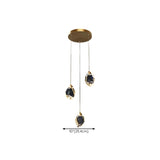 Modern Crystal Cluster String Led Pendant Light  Image - 21