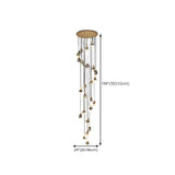 Modern Crystal Cluster String Led Pendant Light  Image - 27