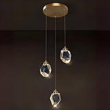 Modern Crystal Cluster String Led Pendant Light  Image - 9