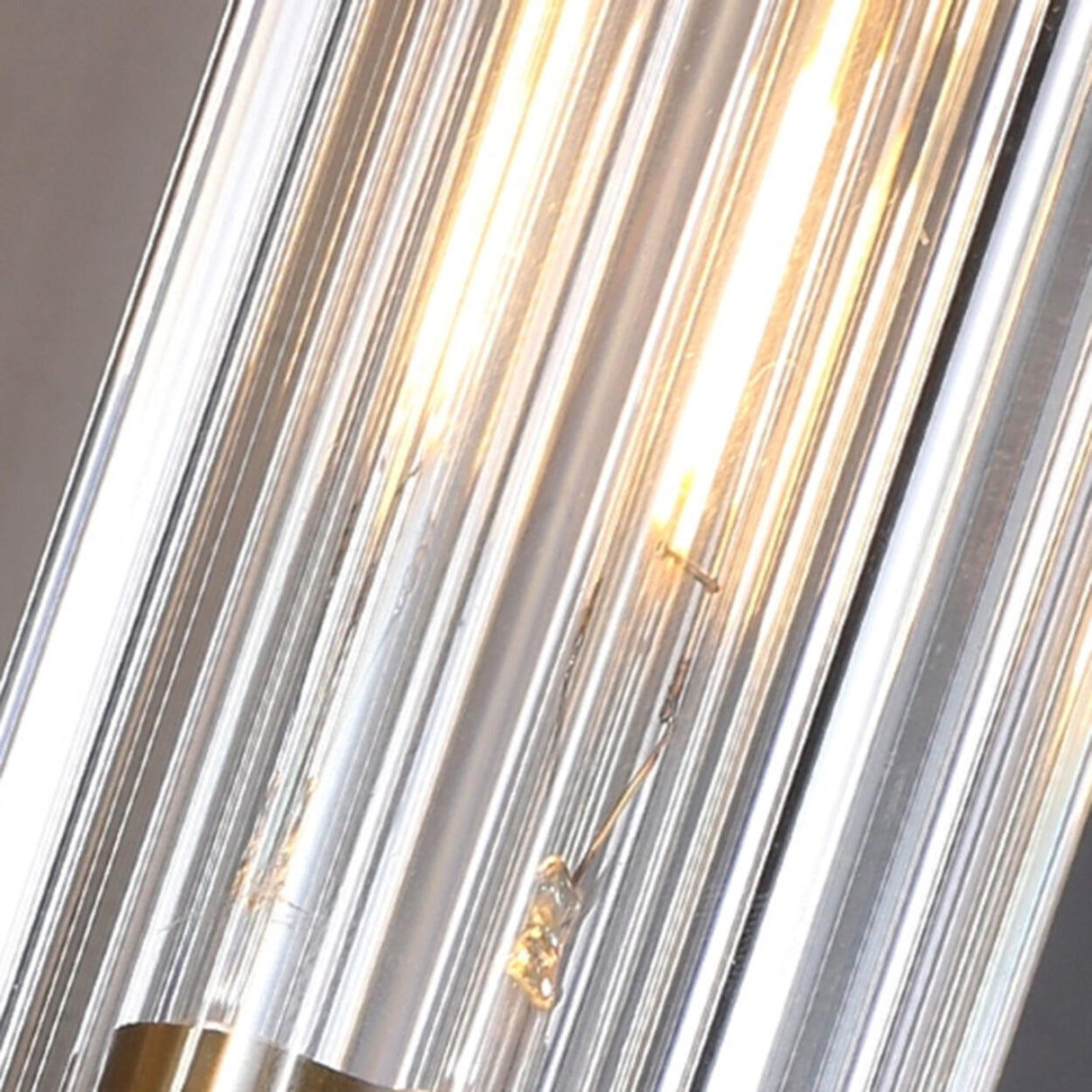 Modern Crystal Cylinder Brass Vanity Sconce Light Image - 11