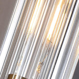 Modern Crystal Cylinder Brass Vanity Sconce Light Image - 11