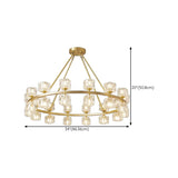 Contemporary Ring Square Crystal Living Room Chandelier Image - 20