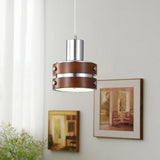 Modern Crystal Gold Cage Cylinder Pendant Lights Image - 3