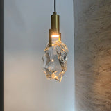 Modern Crystal Pendant Light Gold Bedroom Adjustable Height Image - 19