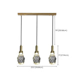 Modern Crystal Pendant Light Gold Bedroom Adjustable Height Image - 26