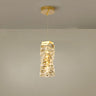 Modern Crystal Rectangular Cube LED Pendant Light Image - 9