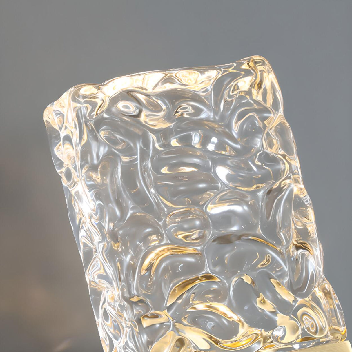 Modern Crystal Rectangular Glass Wall Sconce Image - 18