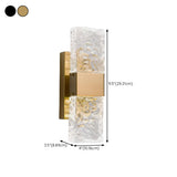 Modern Crystal Rectangular Glass Wall Sconce Image - 22