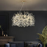 Modern Crystal Teardrop Round Chandelier Adjustable Height Image - 9