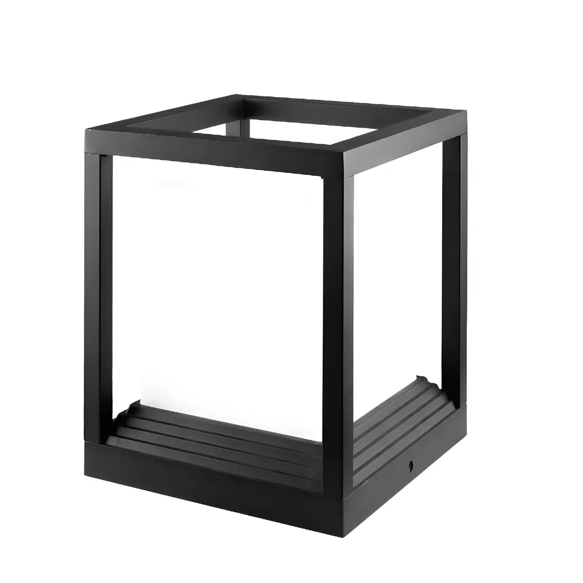 Modern Cube Metal Waterproof Outdoor Pool Post Light Image - 5