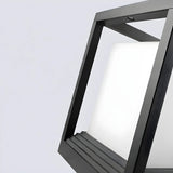 Modern Cube Metal Waterproof Outdoor Pool Post Light Image - 8